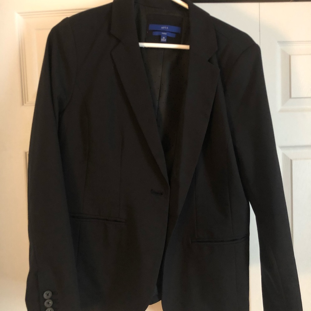 Black suit jacket